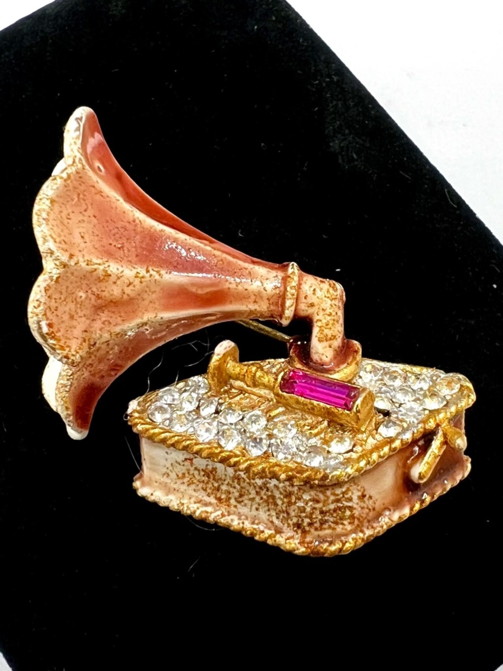 BSK My Fair Lady Gramophone Brooch 1964